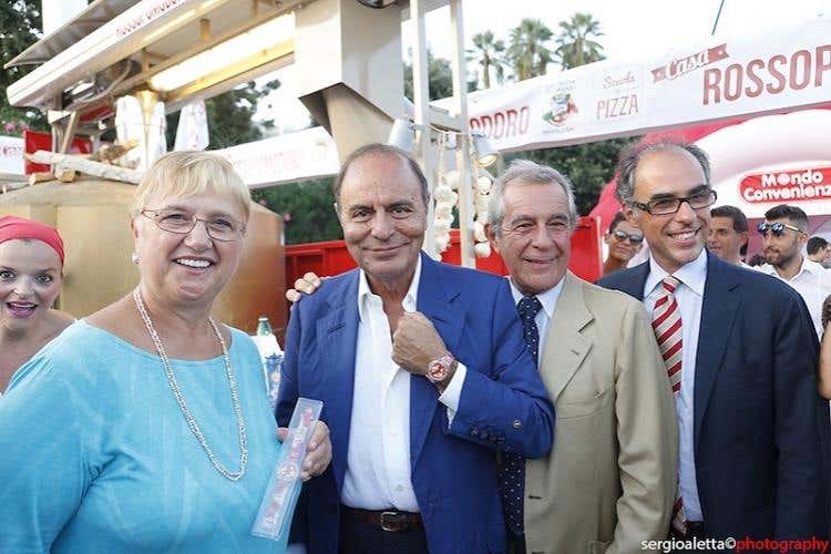 Lidia Bastianich, Bruno Vespa e Carmine e Antimo Caputo